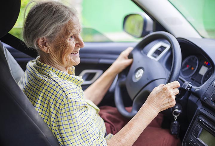 Older Woman Driving